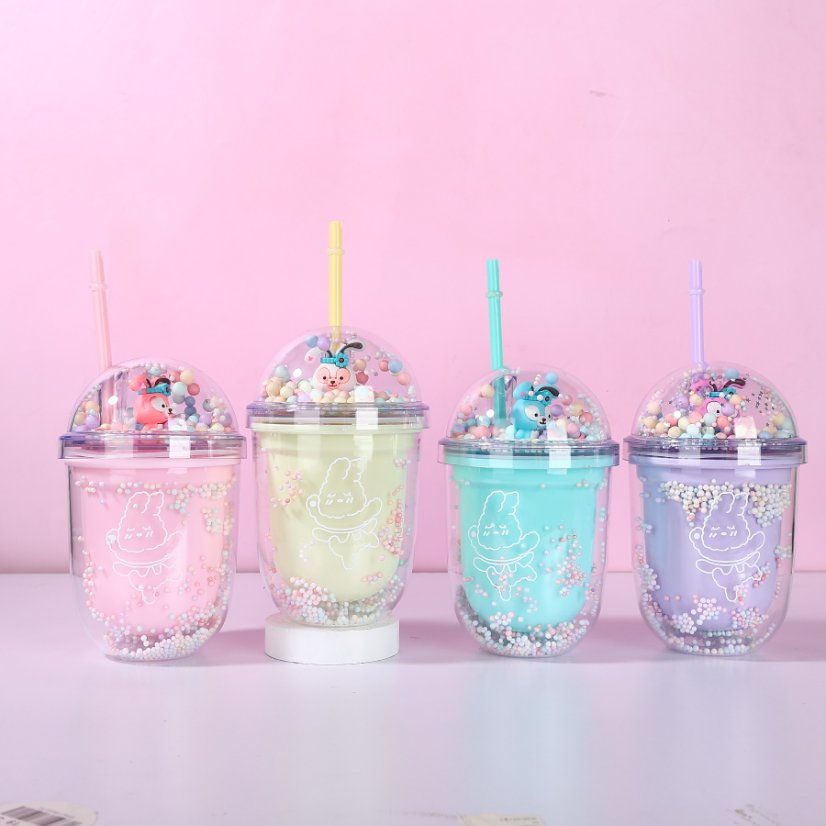 Drinkware Plastic Straw Cup